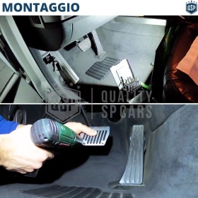Sport PEDALKAPPEN für BMW M3 E92, E93 Automatikgetriebe | Pedalabdeckungen aus Aluminium und Rutschfestem Gummi