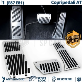 CUBRE PEDALES Deportivos para BMW Serie 1 E87, E81 Cambios Automático | Pedales de Aluminio y Goma Antideslizante