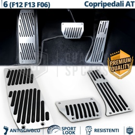 CUBRE PEDALES Deportivos para BMW Serie 6 F12, F13, F06 Cambios Automático | Pedales de Aluminio y Goma Antideslizante