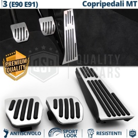 COUVRE PÉDALES Sport pour Bmw Série 3 E90, E91 Transmission Manuelle | Aluminium et Caoutchouc Antidérapant COUVRE PÉDALES Sport pour Bmw Série 3 E90, E91 Transmission Manuelle | Aluminium et Caoutchouc Antidérapant