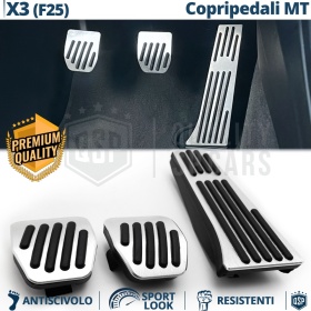 CUBRE PEDALES Deportivos para Bmw X3 F25 10-14 Manuales | Pedales de Aluminio y Goma Antideslizante CUBRE PEDALES Deportivos para Bmw X3 F25 10-14 Manuales | Pedales de Aluminio y Goma Antideslizante