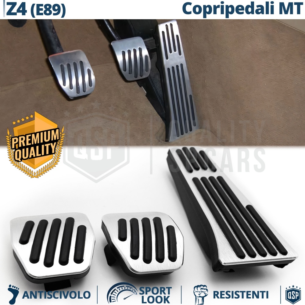 CUBRE PEDALES Deportivos para Bmw Z4 E89 Manuales | Pedales de Aluminio y Goma Antideslizante