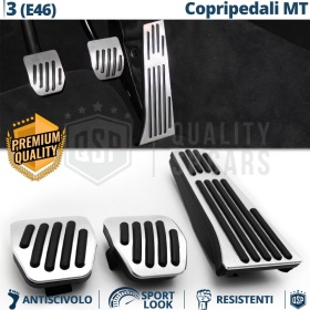 CUBRE PEDALES Deportivos para Bmw Serie 3 E46 Manuales | Pedales de Aluminio y Goma Antideslizante CUBRE PEDALES Deportivos para Bmw Serie 3 E46 Manuales | Pedales de Aluminio y Goma Antideslizante