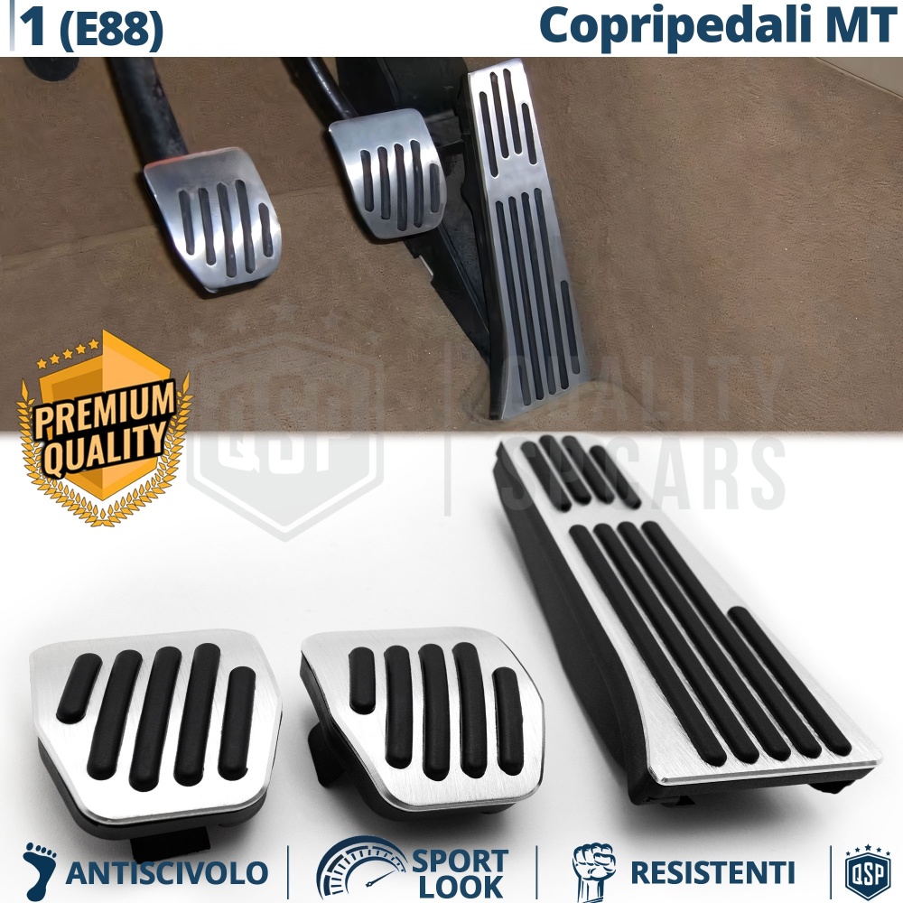 Car PEDAL Covers for Bmw 1 Series E82, E88 Manual Transmission | Sports Pedals Aluminum and Non-slip Rubber Car PEDAL Covers for Bmw 1 Series E82, E88 Manual Transmission | Sports Pedals Aluminum and Non-slip Rubber