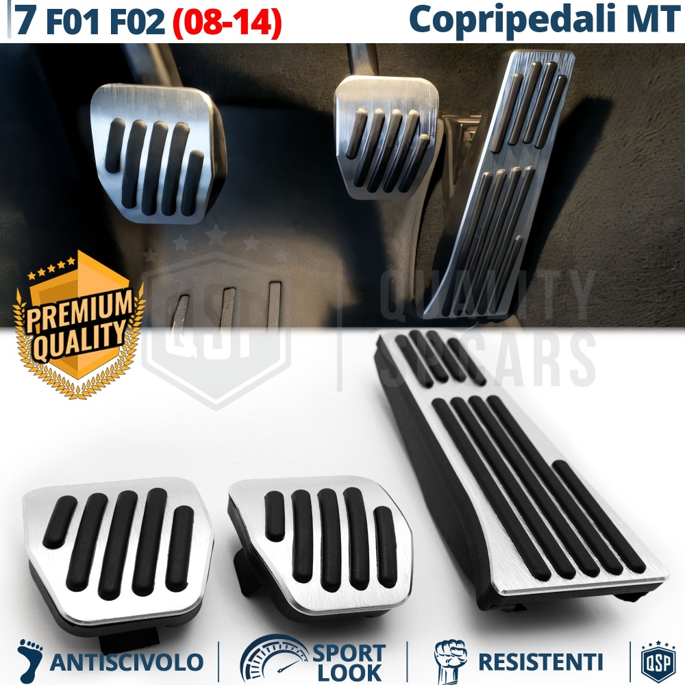 Car PEDAL Covers for Bmw 7 Series F01, F02 Manual Transmission | Sports Pedals Aluminum and Non-slip Rubber Car PEDAL Covers for Bmw 7 Series F01, F02 Manual Transmission | Sports Pedals Aluminum and Non-slip Rubber