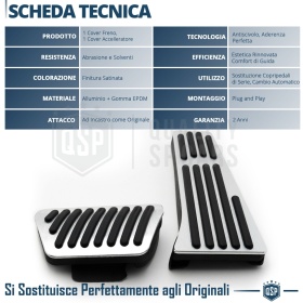 CUBRE PEDALES Deportivos para BMW Serie 5 G30 G31 Cambio AUTOMÁTICO | Pedales de Aluminio y Goma CUBRE PEDALES Deportivos para BMW Serie 5 G30 G31 Cambio AUTOMÁTICO | Pedales de Aluminio y Goma