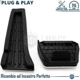 CUBRE PEDALES Deportivos para BMW Serie 5 G30 G31 Cambio AUTOMÁTICO | Pedales de Aluminio y Goma CUBRE PEDALES Deportivos para BMW Serie 5 G30 G31 Cambio AUTOMÁTICO | Pedales de Aluminio y Goma