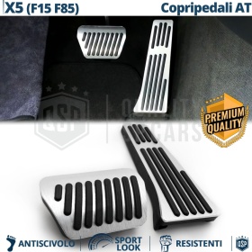 Sport PEDALKAPPEN für BMW X5 F15 F85 AUTOMATIKGETRIEBE | Pedalabdeckungen aus Aluminium Rutschfestem