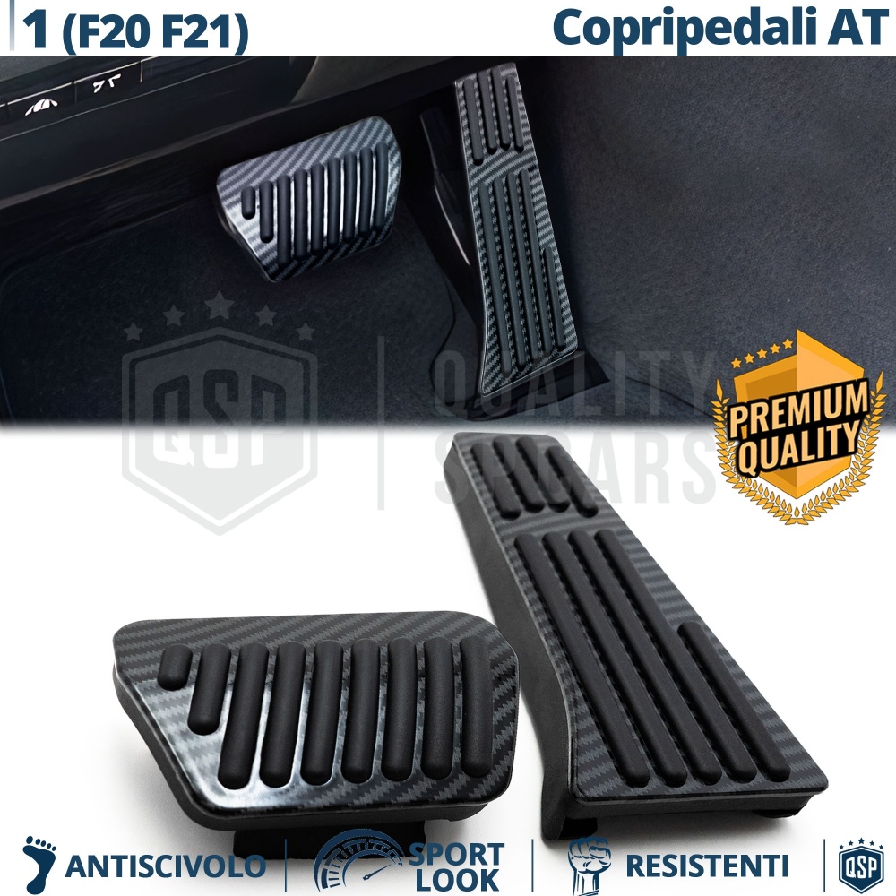 Car PEDAL Covers for BMW 1 Series F20 F21 AUTOMATIC | Aluminum and Rubber BLACK CARBON Pedals Car PEDAL Covers for BMW 1 Series F20 F21 AUTOMATIC | Aluminum and Rubber BLACK CARBON Pedals