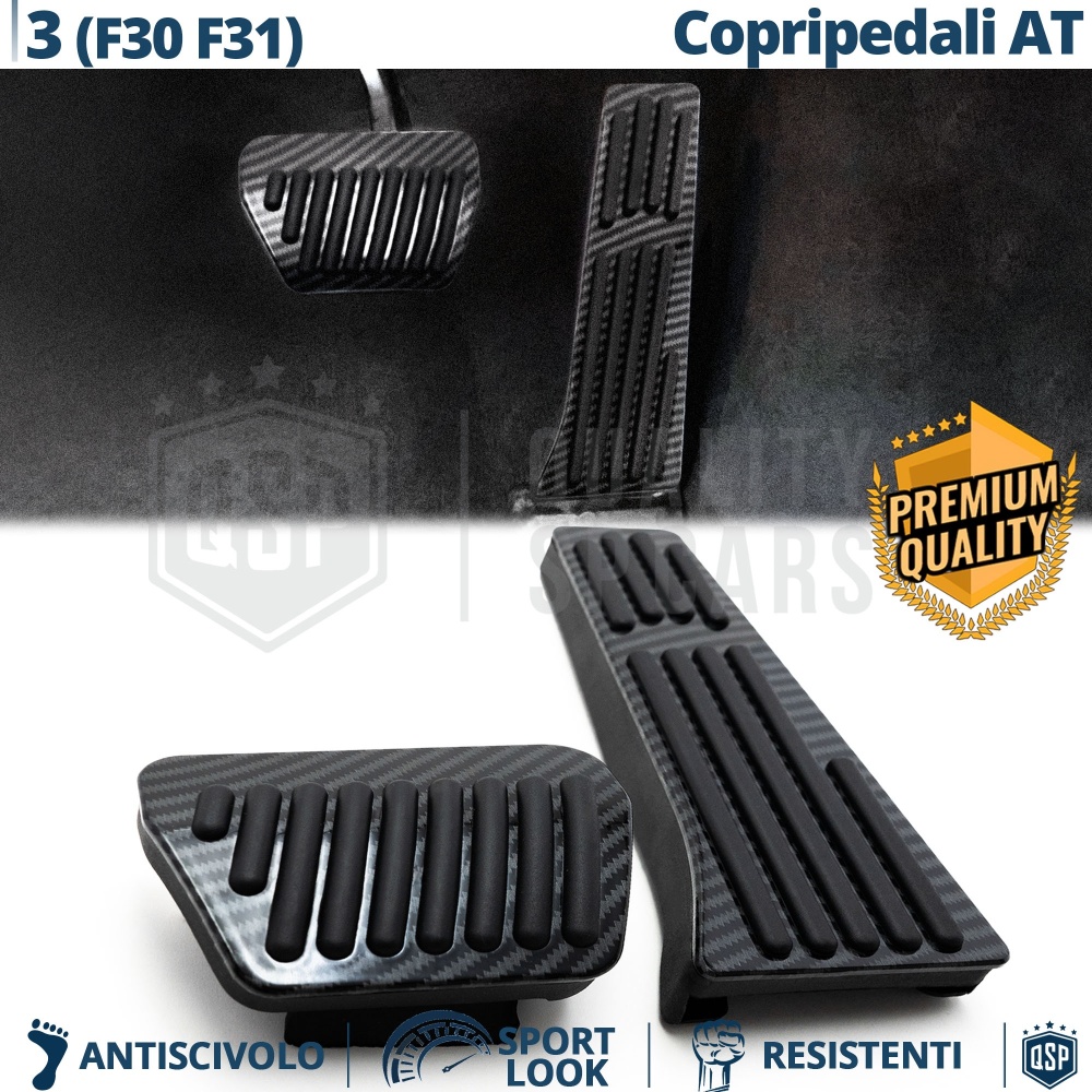 Car PEDAL Covers for BMW 3 Series F30 F31 AUTOMATIC | Aluminum and Rubber BLACK CARBON Pedals Car PEDAL Covers for BMW 3 Series F30 F31 AUTOMATIC | Aluminum and Rubber BLACK CARBON Pedals