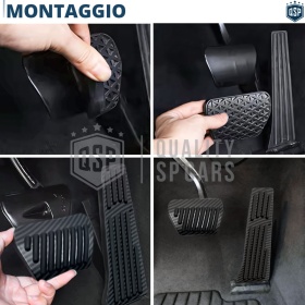 CUBRE PEDALES Deportivos para BMW Serie 4 F32 F33 F36 AUTOMÁTICO | Pedales CARBÓN NEGRO de Aluminio y Goma CUBRE PEDALES Deportivos para BMW Serie 4 F32 F33 F36 AUTOMÁTICO | Pedales CARBÓN NEGRO de Aluminio y Goma