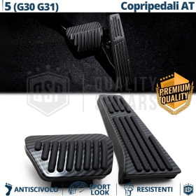 CUBRE PEDALES Deportivos para BMW Serie 5 G30 G31 AUTOMÁTICO | Pedales CARBÓN NEGRO de Aluminio y Goma