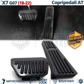 CUBRE PEDALES Deportivos para BMW X7 G07 18-22 AUTOMÁTICO | Pedales CARBÓN NEGRO de Aluminio y Goma