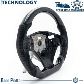 VOLANTE Deportivo para BMW (04-15), Ergonómico Plano en Carbono y Piel | Reemplazo Perfecto