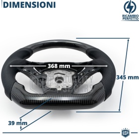 VOLANTE Deportivo para BMW (04-15), Ergonómico Plano en Carbono y Piel | Reemplazo Perfecto