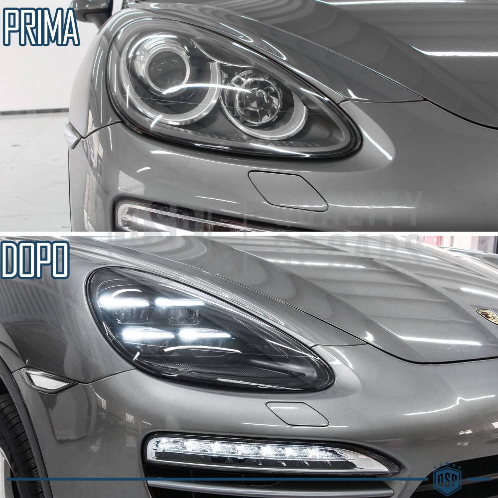 2 FAROS DELANTEROS LED Para Porsche Cayenne 2 2010-2014 APROBADOS | Transformación Faros 2025 Matrix Style