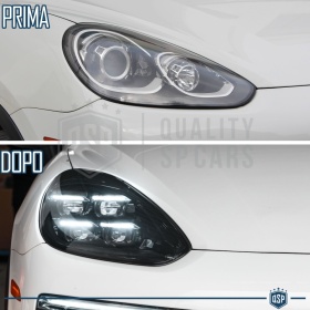 2 FAROS DELANTEROS LED Para Porsche Cayenne 2 14-17 APROBADOS | Transformación Faros 2025 Matrix Style
