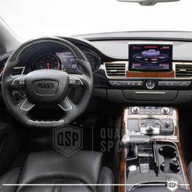 VOLANTE Deportivo para AUDI (09-18), Ergonómico Plano en Carbono y Piel | Reemplazo Perfecto