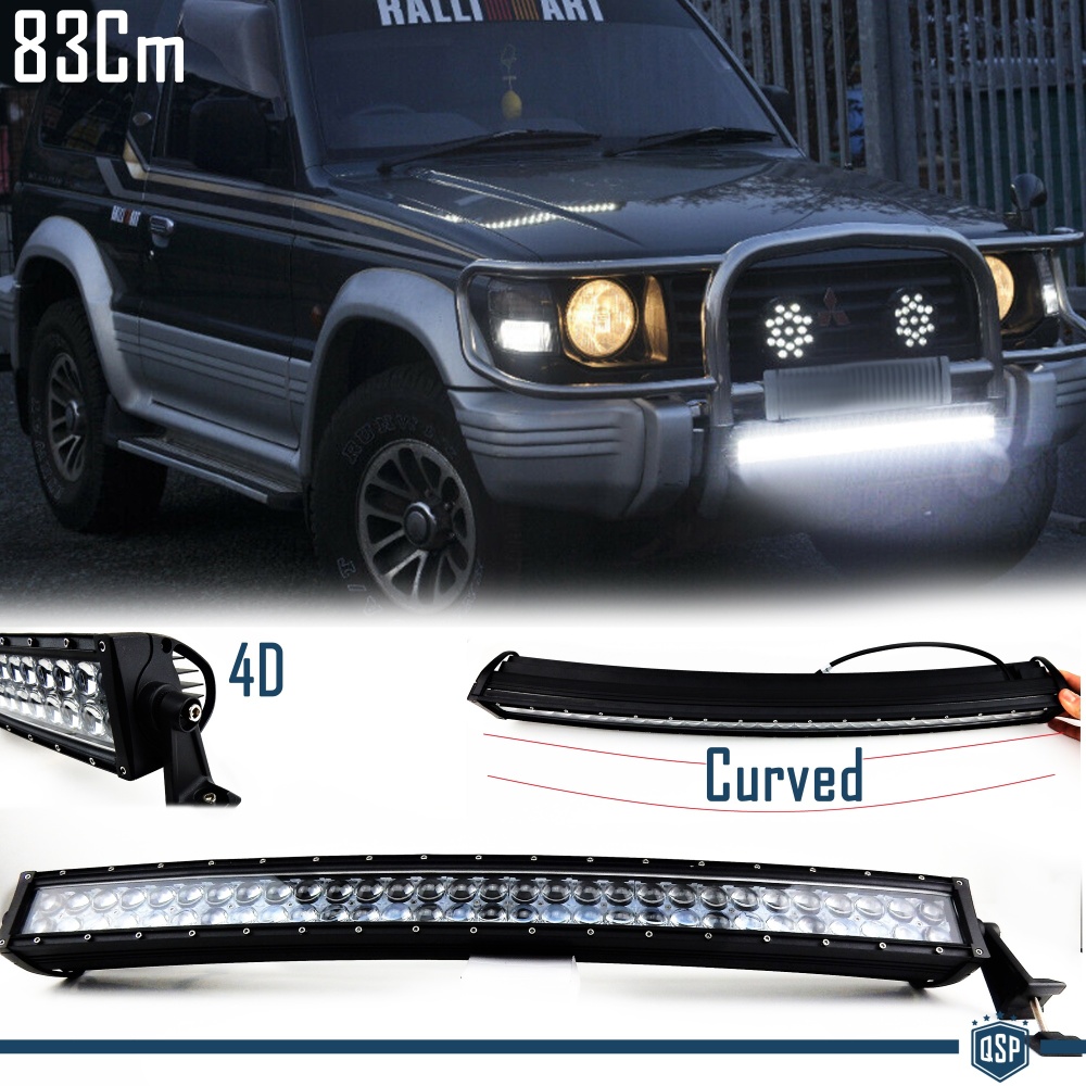 1 Barra Led 6000K Curvada para Mitsubishi SUV Off-Road 83 CM Ajustable Luz Spot 1 Barra Led 6000K Curvada para Mitsubishi SUV Off-Road 83 CM Ajustable Luz Spot