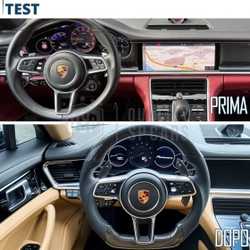 VOLANTE Deportivo para PORSCHE (13-21), Ergonómico Plano en Carbono y Piel | Reemplazo Perfecto