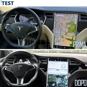 Sport STEERING WHEEL for TESLA (12-20), Ergonomic D Shape in Carbon and Leather | Perfect Replacement