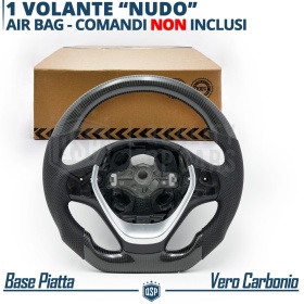 VOLANTE Deportivo para BMW (12-21), Ergonómico Plano en Carbono y Piel | Reemplazo Perfecto