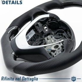VOLANTE Deportivo para BMW (12-21), Ergonómico Plano en Carbono y Piel | Reemplazo Perfecto