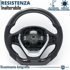 VOLANTE Deportivo para BMW (12-21), Ergonómico Plano en Carbono y Piel | Reemplazo Perfecto