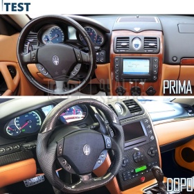 Sport STEERING WHEEL for MASERATI (03-19), Ergonomic D Shape in Carbon and Leather | Perfect Replacement