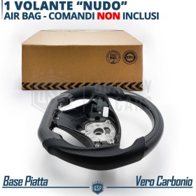 VOLANTE Deportivo para BMW Serie 1 E88 E82, Plano en Carbono y Piel | Reemplazo Ergonómico