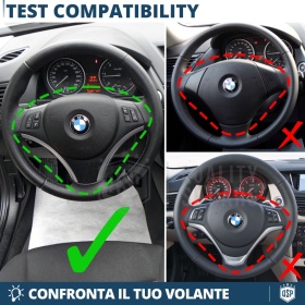 VOLANTE Deportivo para BMW X1 E843, Plano en Carbono y Piel | Reemplazo Ergonómico Perfecto