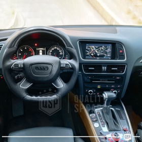 VOLANTE Deportivo para Audi Q5 8R 12-16 Plano en Carbono y Piel | Reemplazo Ergonómico