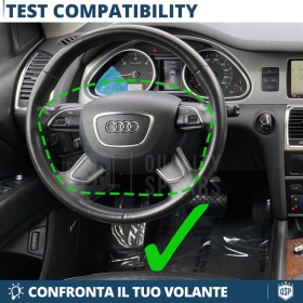 VOLANTE Deportivo para Audi Q7 4L 10-15, Plano en Carbono y Piel | Reemplazo Ergonómico