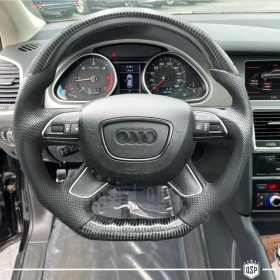 VOLANTE Deportivo para Audi Q7 4L 10-15, Plano en Carbono y Piel | Reemplazo Ergonómico