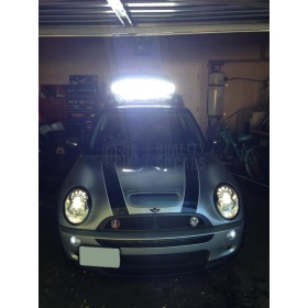 Barra Led Curva 6000K per MINI Off-Road 83 CM Regolabile Illuminazione Spot