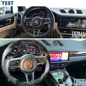 VOLANTE Deportivo para Porsche Cayenne 3 (17-21), Plano en Carbono y Piel | Reemplazo Ergonómico