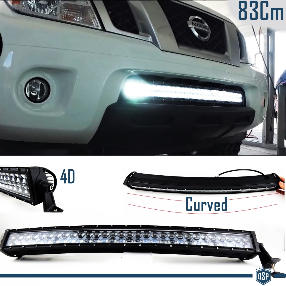 1 Barra Led 6000K Curvada para Nissan SUV Off-Road 83 CM Ajustable Luz Spot 1 Barra Led 6000K Curvada para Nissan SUV Off-Road 83 CM Ajustable Luz Spot