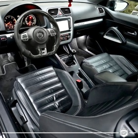 VOLANTE Deportivo para VW Scirocco 3, Plano en Carbono y Piel | Reemplazo Ergonómico