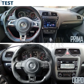 VOLANTE Deportivo para VW Scirocco 3, Plano en Carbono y Piel | Reemplazo Ergonómico