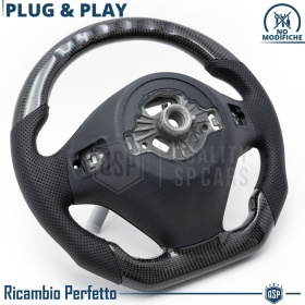VOLANTE Deportivo para BMW Serie 2 F22 F23 Plano en Carbono y Piel | Reemplazo Ergonómico