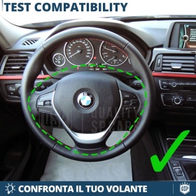 VOLANTE Deportivo para BMW Serie 3 GT F34 Plano en Carbono y Piel | Reemplazo Ergonómico