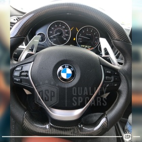 VOLANTE Deportivo para BMW Serie 4 F32 F33 F36 Plano en Carbono y Piel | Reemplazo Ergonómico