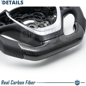 VOLANTE Deportivo para BMW Serie 4 F32 F33 F36 Plano en Carbono y Piel | Reemplazo Ergonómico