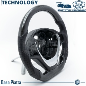 VOLANTE Deportivo para BMW Serie 4 F32 F33 F36 Plano en Carbono y Piel | Reemplazo Ergonómico