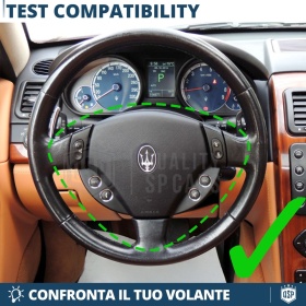 VOLANTE Deportivo para Maserati Quattroporte 5, Plano en Carbono y Piel | Reemplazo Ergonómico