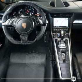 VOLANTE Deportivo para Porsche 911-991 11-15, Plano Carbono y Piel | Reemplazo Ergonómico