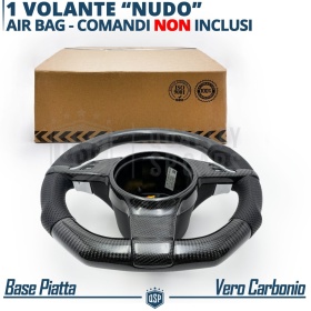 VOLANTE Deportivo para Porsche Boxster 981, Plano Carbono y Piel | Reemplazo Ergonómico