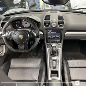 VOLANTE Deportivo para Porsche Cayman-981, Plano Carbono y Piel | Reemplazo Ergonómico