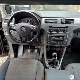 Sport STEERING WHEEL for VW Caddy 3 15-20, D Shape in Carbon and Leather | Replacement Ergonomic
