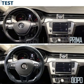 VOLANTE Deportivo para VW Passat B8, Plano en Carbono y Piel | Reemplazo Ergonómico